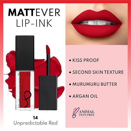 NOTE Mattever Lip-Ink Matte Liquid Lipstick - 8-Hour Wear