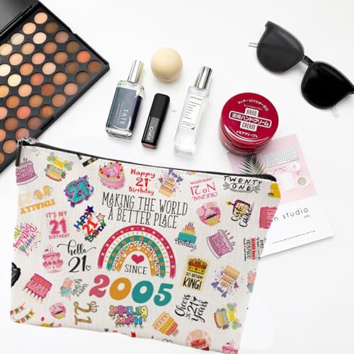 21st Birthday Gifts, 21 Year Old Sister, 2005 Makeup Bag & Travel