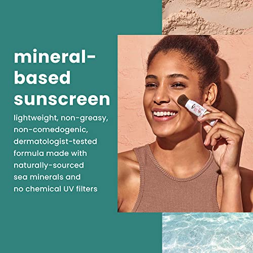 Hawaiian Tropic Mineral Powder Sunscreen Brush, SPF 30 | for Face, Brush On Translucent Sunscreen, & Weightless Hydration Lotion Sunscreen for Face SPF 30, 1.7oz