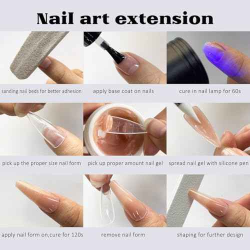 Solid Builder Gel for Nails, 4 Colors Solid Builder Gel Non-Sticky Clear Nude Pink Pearl White Hard Gel for Nails 3D Sculpture Gel Flower Carving Modeling Design Nail Extension Gel Kit