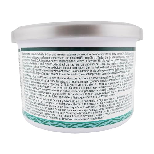Waxness Soft Wax Tin Marine Blue 14 oz (400 g) ? Professional Strip Wax with Polymer Formula for Face & Body ? Made in Italy