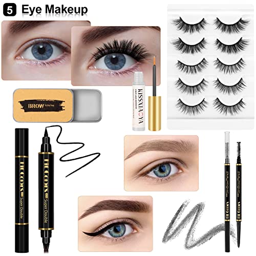 Makeup Set with Storage Bag & Brushes - Complete Starter Kit