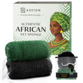 African Net Sponge Exfoliating Body Scrubber 45" - 2 Pack