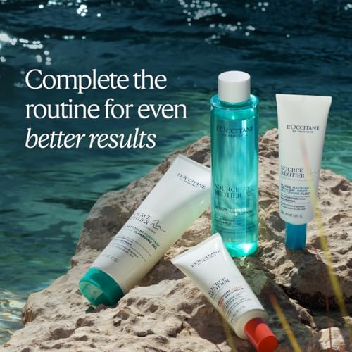 L'OCCITANE Source Reotier Glow Gel-Cream: Visibly Plump Skin, Dewy Finish, For Normal to Combination Skin, 1.7 Oz