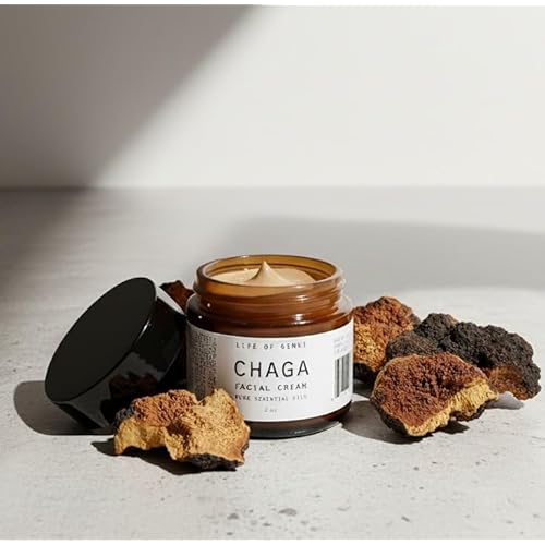 Chaga Mushroom Face Lotion 2oz ? All Natural, Cedarwood Scent, Shea Butter Moisturizer, Antioxidant, Paraben Free, Made in USA