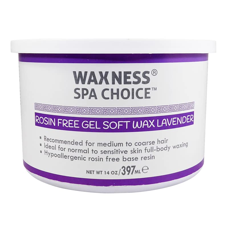 Waxness Spa Choice Assorted Soft Wax Tins 14 oz Pack of 3 - Rose, Lavender Zinc Oxyde