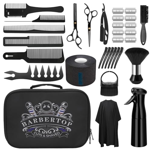 17-Piece Professional Hair Cutting Scissors Kit with Thinning Shears & Case