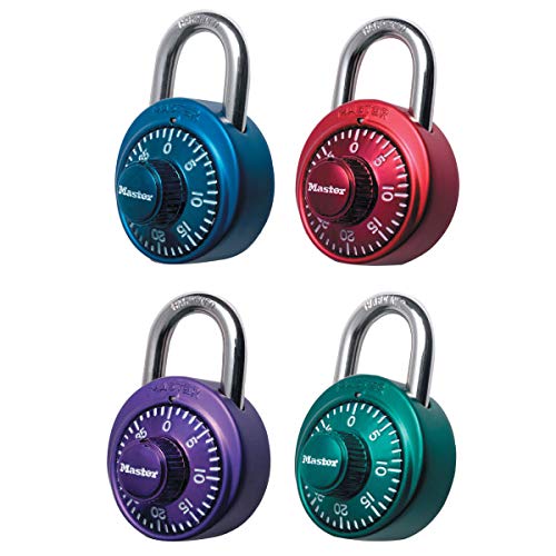 Master Lock 1530DCM Locker Lock Combination Padlock, 1 Pack, Colors may vary