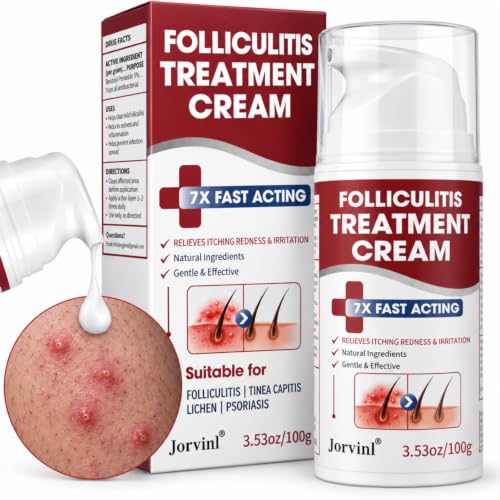 Folliculitis Cream with 5% Benzoyl Peroxide for Post-Shave Bumps 3.53 Fl Oz