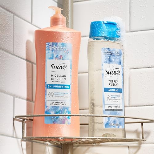 Suave Micellar Infusion 2-in-1 Shampoo & Conditioner, 28 FL OZ