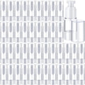 Yaomiao 50 Pcs 0.5 oz 15 ml Airless Pump Bottles Plastic Cosmetic Lotion Dispenser Travel Size Foundation Bottle Refillable Container Vacuum Airless Bottles Empty Clear Pump Jar Small Skin Care Bottle