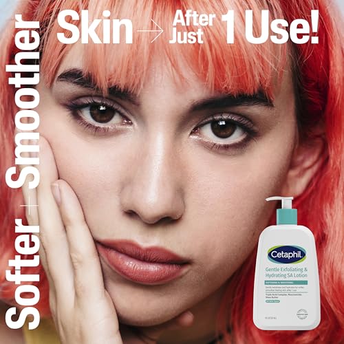 Cetaphil Gentle Exfoliating Face Lotion with Salicylic Acid, 8oz - Hydrating & Sensitive Skin