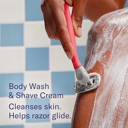 Flamingo Whipped Shave Cream & Body Wash Duo - 10.5 fl oz Pack of 2 for Sensitive Skin