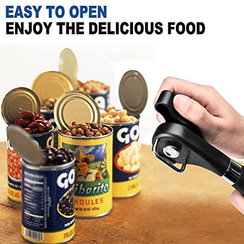 PAKITNER- Safe Cut Can Opener, Smooth Edge Can Opener - Can Opener Handheld, Manual Can Opener, Ergonomic Smooth Edge, Food Grade Stainless Steel Cutting Can Opener for Kitchen & Restaurant