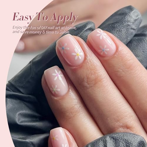 Born Pretty Sheer Jelly Nude Pink Gel Nail Polish Set - 6 Pcs, 7ml