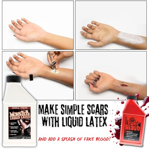 Monster Liquid Latex - Clear Drying Special Effects Makeup