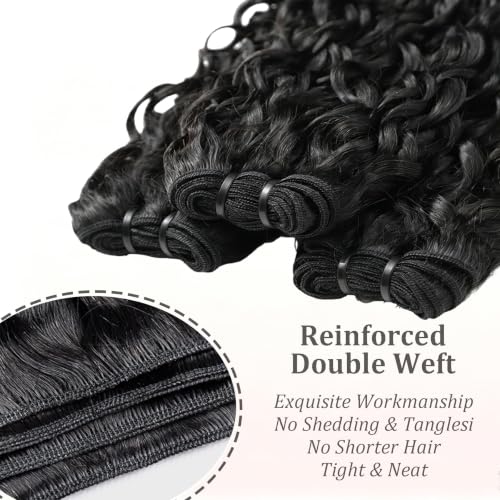 Fancybella Burmese Curly Hair Bundles 12 Inch Natural Black 3C4A Spiral Ends