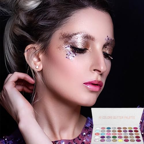 40 Colors Glitter Gel Set - No Glue, Quick-Dry Formula