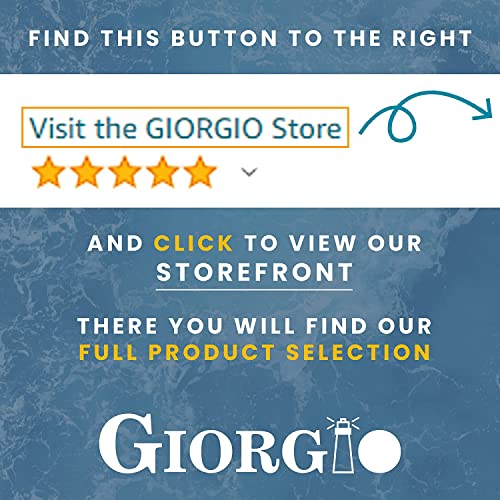 Giorgio Full Size Black Hair Brush for Men Women Kids - Detangler & Scalp Massager
