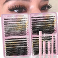 Lash Clusters Kit 640Pcs 8-16MM DD-Curly Eyelash Extensions