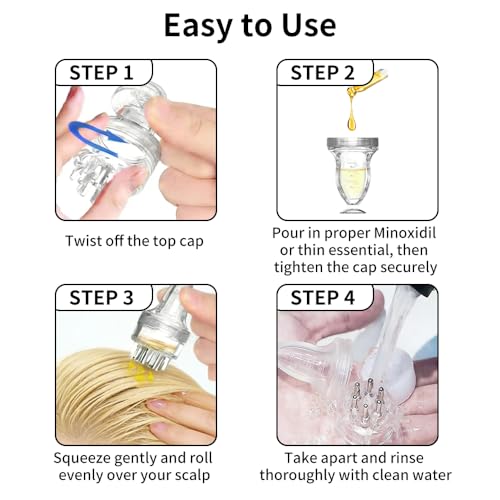 Minoxidil Applicator 3/4 ML - No Mess Hair Growth Serum Applicator