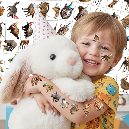 Jungle Animal Temporary Tattoos - Wildlife Party Favors