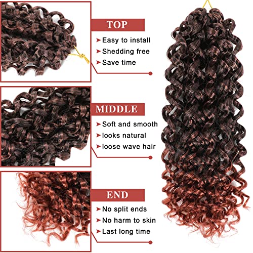 Gogo Curl Crochet Hair 12 Inch - 8 Pack Beach Curl Extensions