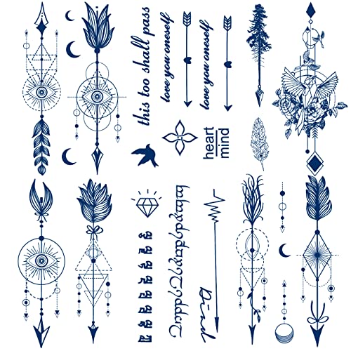 Semi Permanent Tattoo 6-Sheet Pack – 1-2 Weeks Long Lasting