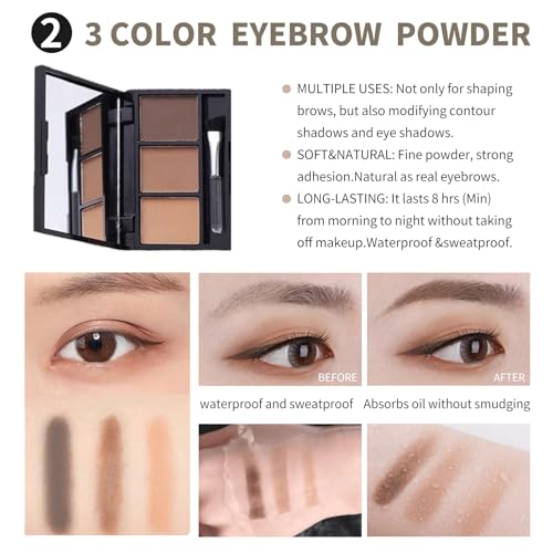 16-Color Eyeshadow Palette Makeup Kit with Brushes & Eyeliner