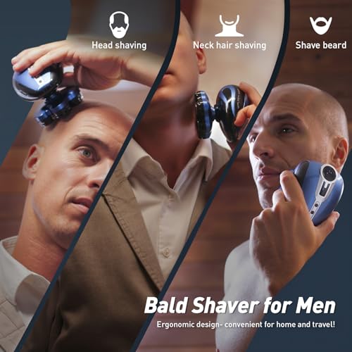 Head Shavers for Bald Men - Upgrade LED Display Electric Razor Shavers IPX6 Waterproof - Rechargeable Head Shaving