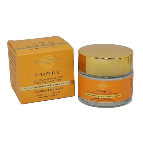 Vitamin C Rejuvenating Face & Neck Cream Glows, Brightens & helps Fade Dark Spots With Vitamin E & Collagen For Women & Men