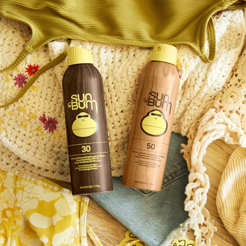 Sun Bum Original Spf 30 and 50 Sunscreen Spray Vegan and Hawaii 104 Act Compliant (Octinoxate & Oxybenzone Free) Broad Spectrum Moisturizing UVA/UVB Sunscreen With Vitamin E 2 Pack