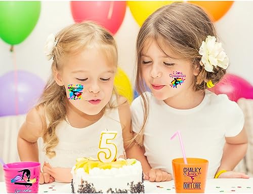 Gymnastic Temporary Tattoos for Kids - 10 Sheets, 200 Pieces
