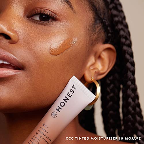 Honest Beauty CCC Clean Corrective with Vitamin C Tinted Moisturizer | Mineral SPF 30 | Vegan + Cruelty Free | Mojave Deep, 1 fl oz