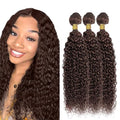 28-30 Inch Brown Kinky Curly Hair Bundles #4 (3-Pack)