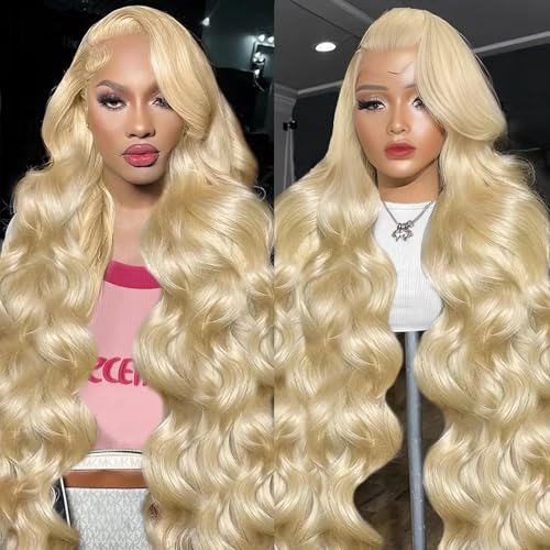 Cloudeer 613 Blonde Human Hair Lace Front Wig 13x6 Body Wave, Natural & Dyed Ready