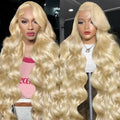 Cloudeer 613 Blonde Human Hair Lace Front Wig 13x6 Body Wave, Natural & Dyed Ready