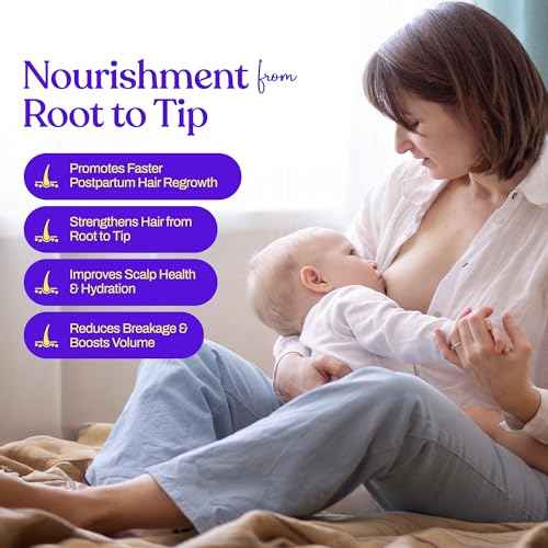 Mama¡¯s Select Postpartum Hair Loss Vitamins ? Reduce Shedding, Restore Thickness, Shine, & Strength ? Supports Hormonal Balance, Cellular Renewal & Scalp Health ? Treatment Is Safe for Breastfeeding