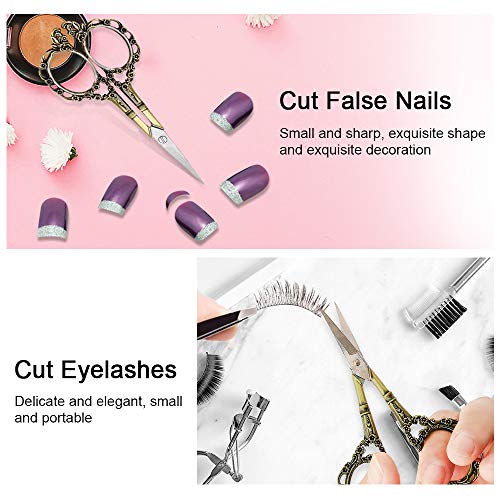 EBANKU Stainless Steel Manicure Scissors | Professional Nail & Eyebrow Grooming