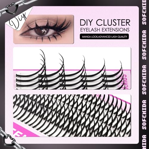 Spike Lash Clusters 100D Volume Eyelashes 13-21MM Manga