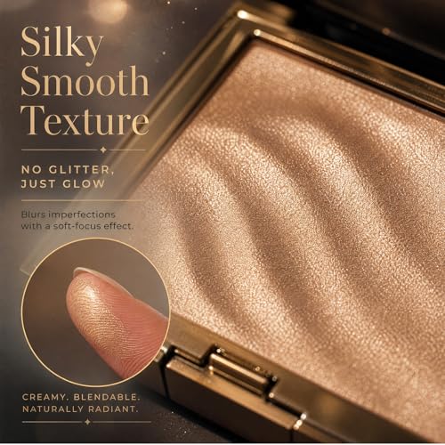 Champagne Glow Highlighter Palette, 10g Baked Powder