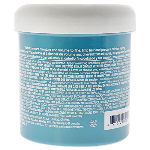 AQUAGE SeaExtend Volumizing Conditioner, Prevents Haircolor Fade, Protects for Thermal Heat Styling, Adds Volume, Shine, and Fullness Without Frizz, 16 oz