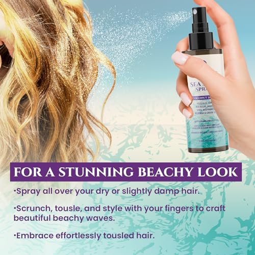Coconut Sea Salt Hair Texturizing Spray - Beach Waves & Volume