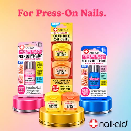 Nail-Aid 0.64oz Cuticle Oil Jelly - Non-Drip, Press-On Friendly Hydrating Treatment