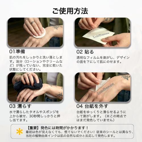 DIY Number Temporary Tattoos - Waterproof, Plant-Based, Lasts 1-2 Weeks