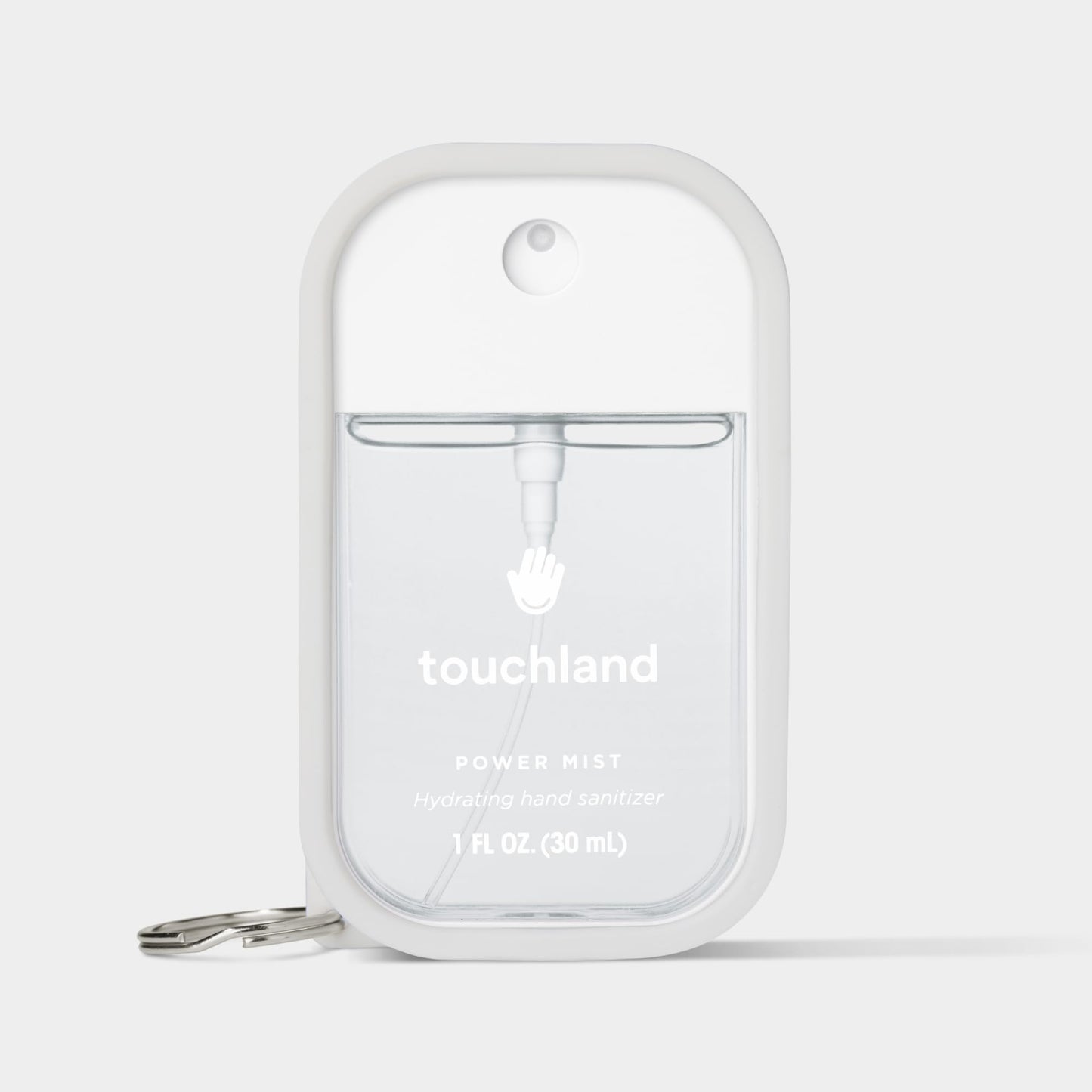 Touchland Hand Sanitizer Mist Case Trio Set (White, Pink, Black), Protective and Stylish Hand Sanitizer Spray Accessories, Silicone Cases with Keyring (Set of 3)