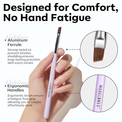 Modelones Gel Polish Nail Art Brushes Set - 6pc Professional Dotting Tools