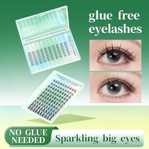 Self-Adhesive Cluster Lashes - 120PCS Fluffy Wispy 8-14MM