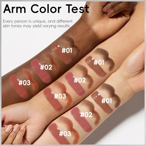 HOSAILY 2-in-1 Lip Liner and Gloss Set - Dark Brown Moisturizing Combo