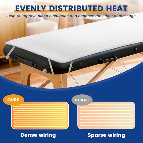 Professional Massage Table Warmer Heating Pad - Soft Fleece, 30" x 71"